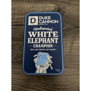 Duke Cannon White Elephant Champion Mens BIG BAR SOAP in Collectible Tin (10 oz)